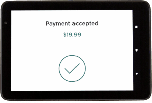 tablette pour encaisser les paiements sans contact 