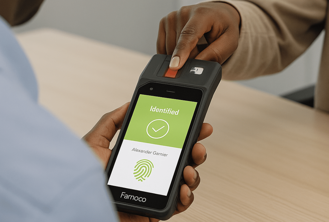 Famoco 1 Biometric Enrolment Identity Africa