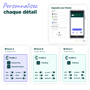 Famoco Management Suite plateforme de gestion des terminaux paramètres et configuration