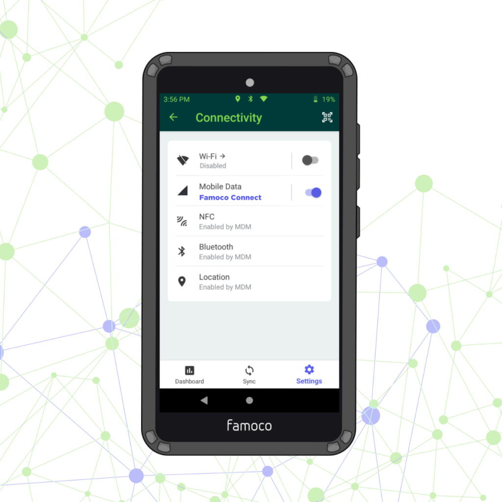 Famoco Connect service for embedded device connectivity