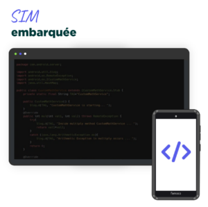 Famoco Connect carte SIM logicielle embarquée directement dans le terminal et pré configurée