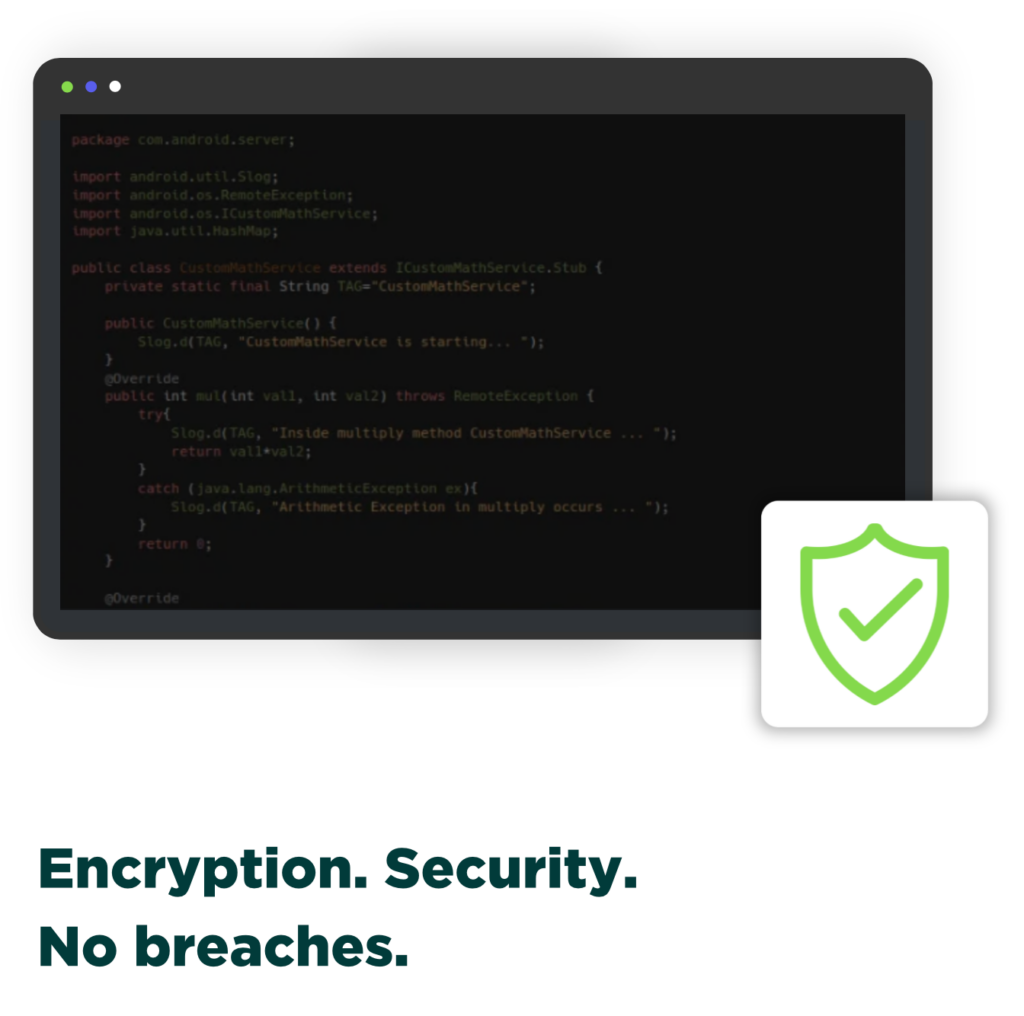 Famoco OS encryption and advanced security features