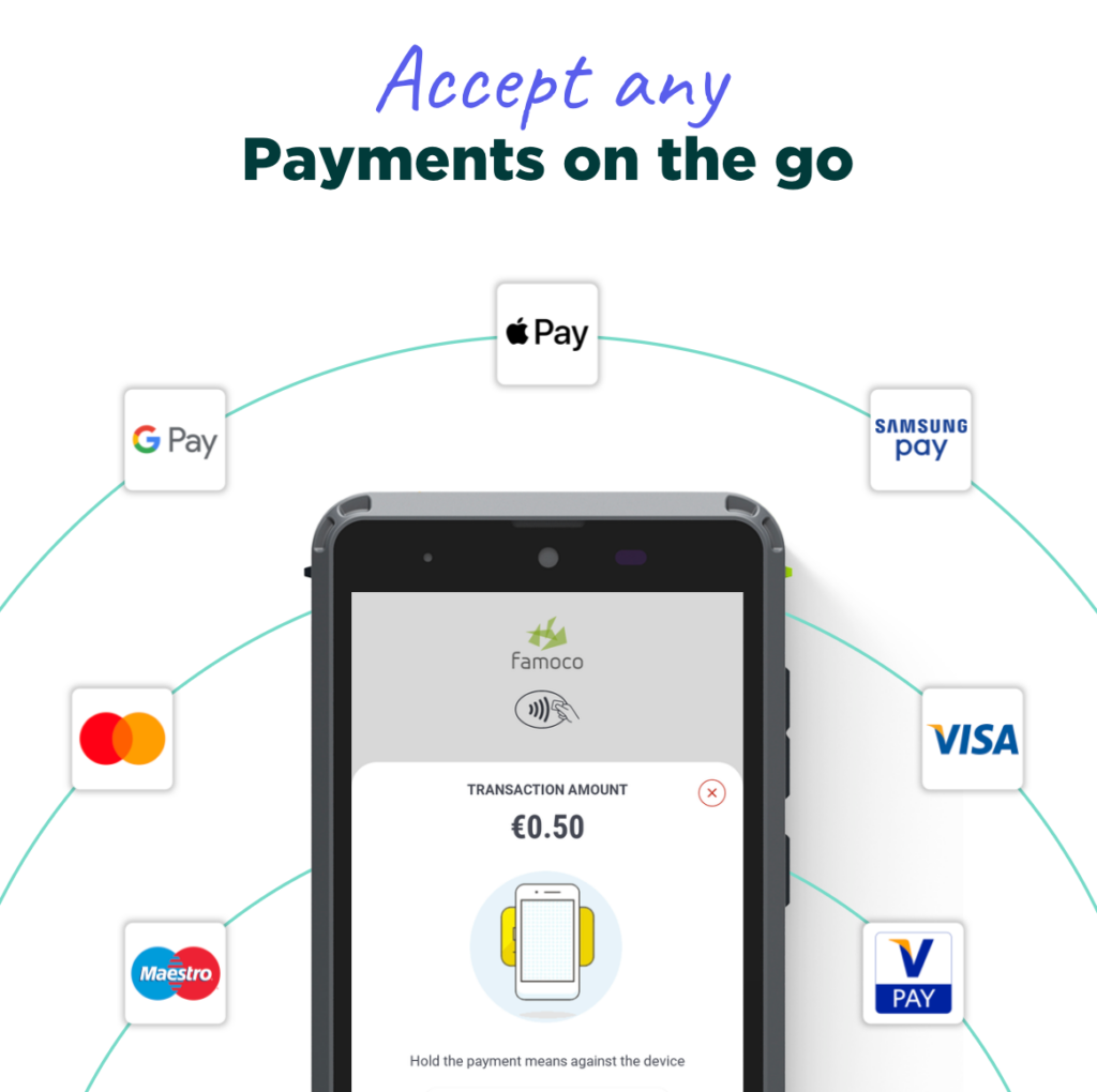 Famoco Pay compatibility for contactless payments