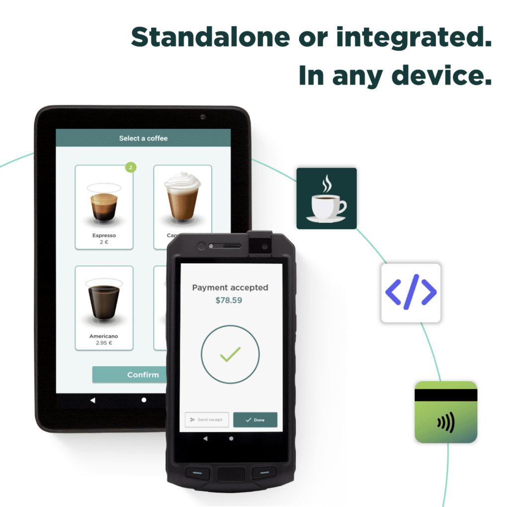 Famoco Pay integration in business apps for contactless payments