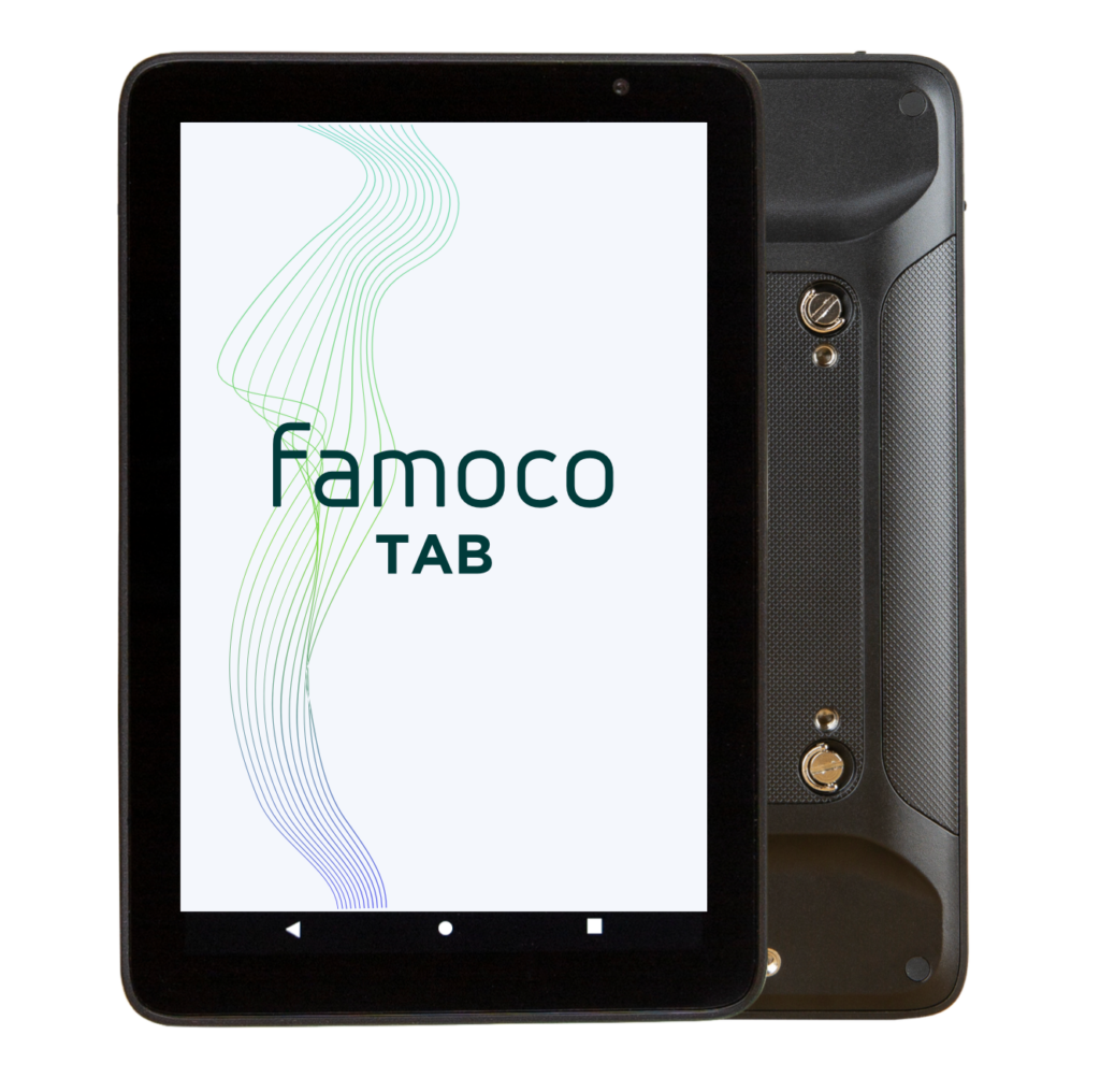 Famoco Tab tablette face avant et face arrière