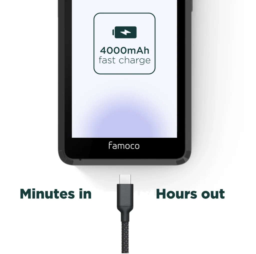 Famoco Tap&Go fast charging battery