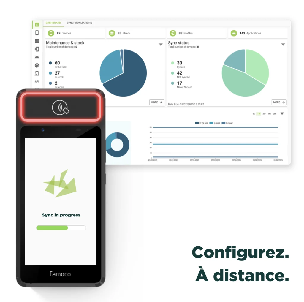 Famoco Tap&Go plateforme de gestion des terminaux