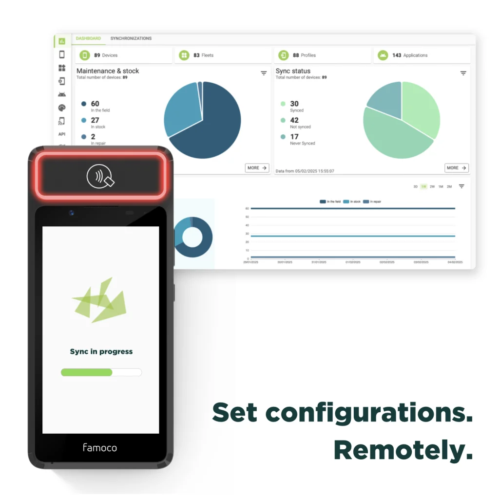 Famoco Tap&Go remotely configurable with Famoco Device Management platform