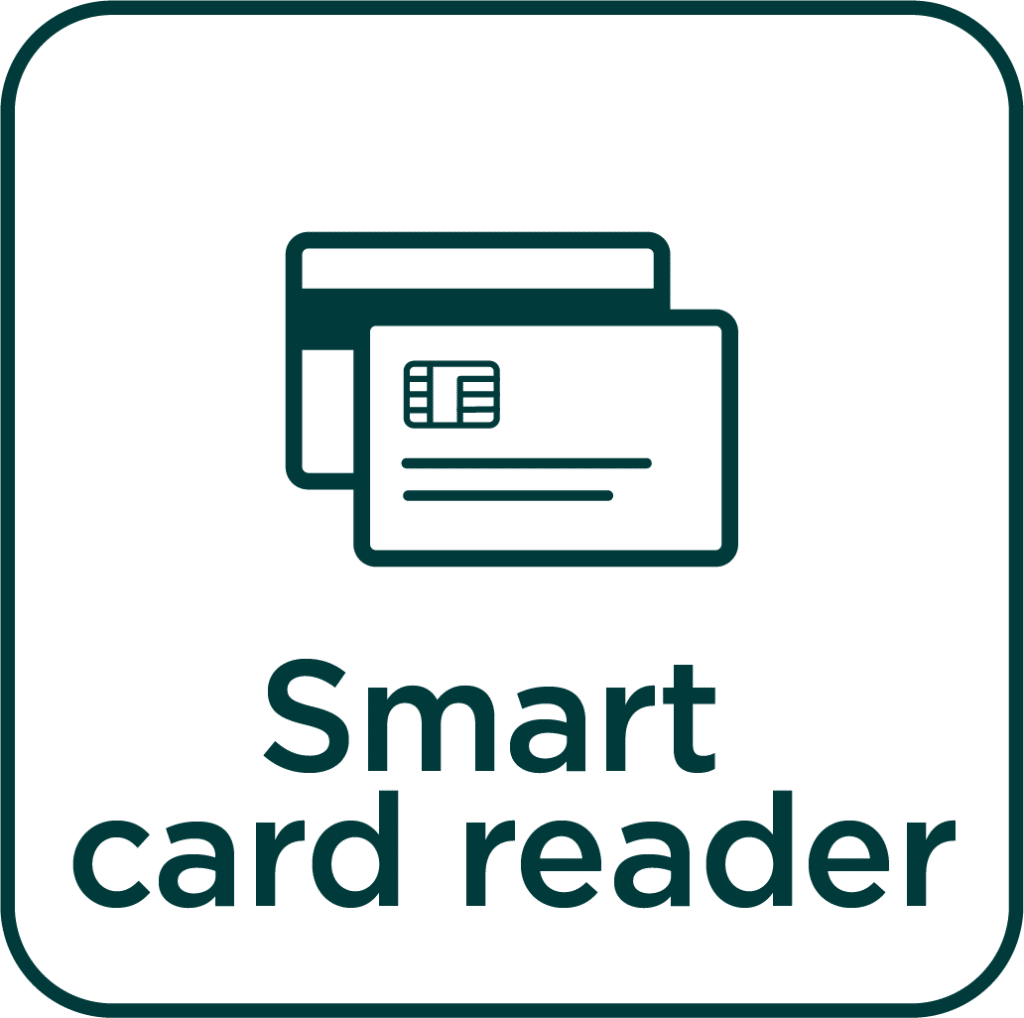 Icone Smart Card reader famoco square