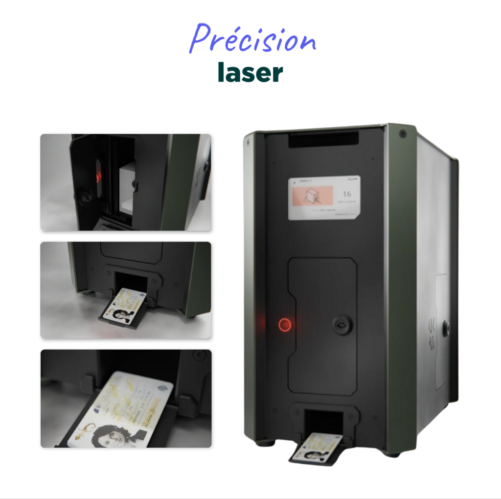 Imprimante de cartes à précision laser